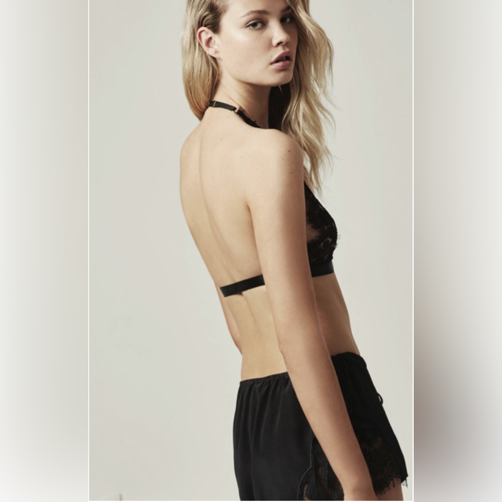 KEEPSAKE the Label Black Lace Halter Bralette - Picture 4 of 5